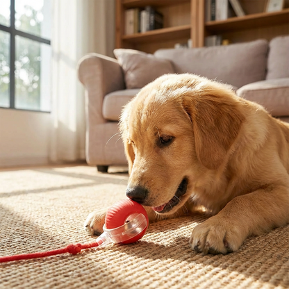 Solopet Akıllı İnteraktif Kedi Köpek Oyun Topu - Otomatik Hareketli ve LED Işıklı