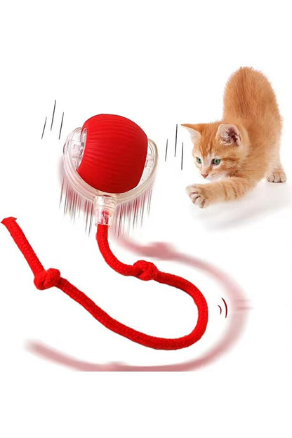 Solopet Akıllı İnteraktif Kedi Köpek Oyun Topu - Otomatik Hareketli ve LED Işıklı