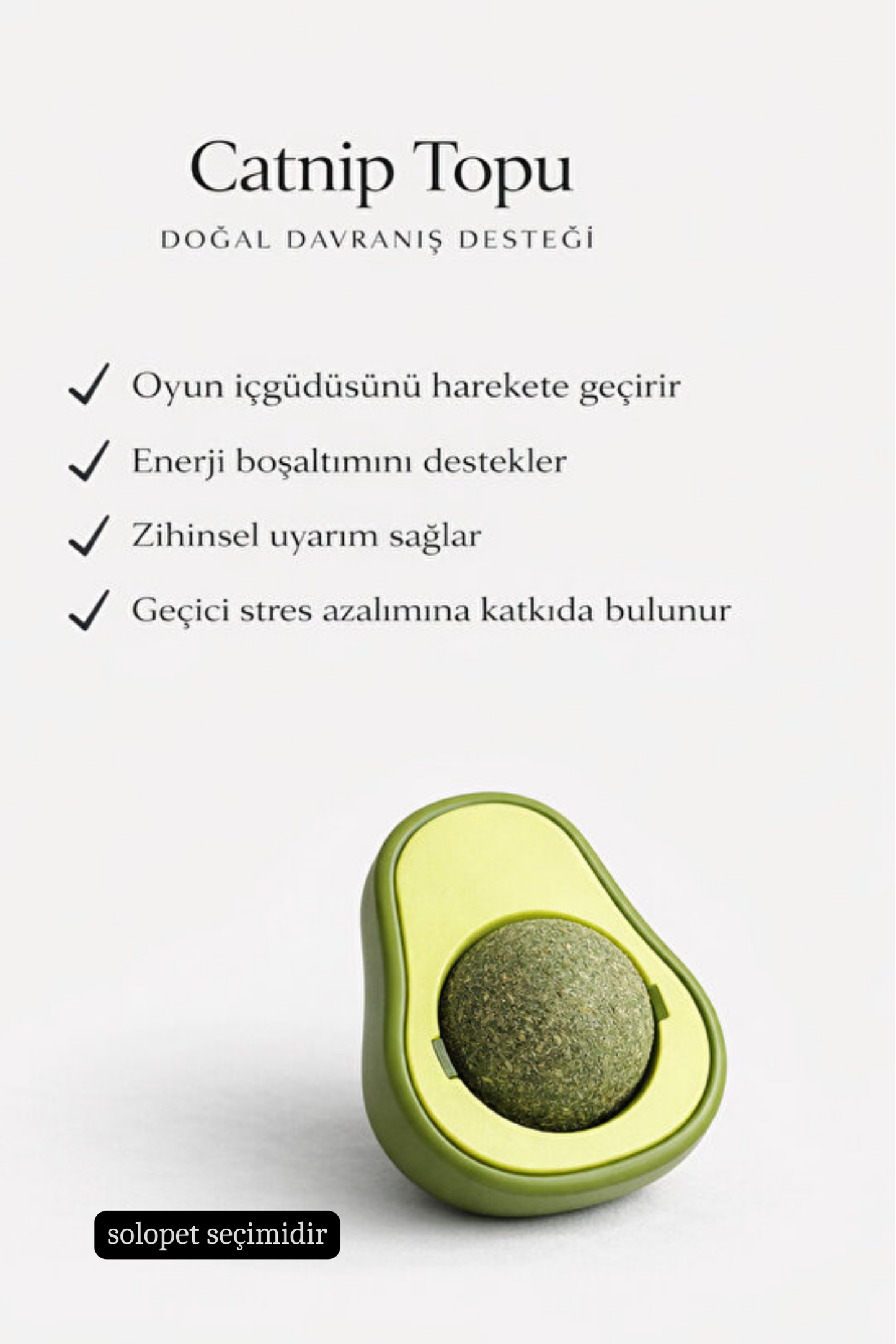 Kediniz İçin Sağlık ve Eğlence Bir Arada: Doğal Kedi Çimi & Avokado Catnip Seti